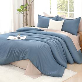 B0byz6st55 Litanika Grayish Blue Twin Xl Comforter Set Lightweight All-season Bedding