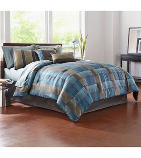 Living Quarters 054206569533 Meridian 6 Piece King Comforter Set Brand New With Tags