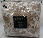 Long Pond Ralph Lauren 400 Garden Tan White Floral Paisley Queen 4-pc Comforter Set 764832103529