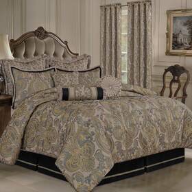 Loom And Mill 616430477550 Luxury 9piece Damask Comforter Sets Vintage Jacquard King Size
