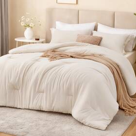 Cusa25a1pjtl56tw Loves Cabin Beige Twin/twin Xl Comforter Set 2-piece Prewashed Bedding W