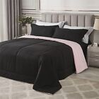 K134315yyjy Lovinsunshine Black Pink Comforter Set Twin Lightweight Bedding Comforters Sets