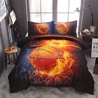 Lq01 Nice Night Basketball Print Comforter Quilt Set Bedding Sets Queen