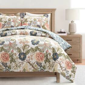 Lush Decor 194938073004 Sydney Reversible 3-piece Comforter Set