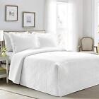 Lush Decor French Country Geo Ruffle Bedding 3-piece Bedspread Set King White