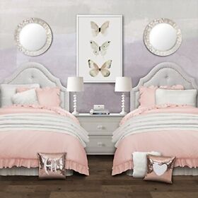 Lush Decor Reyna Comforter Ruffled 3 Piece Bedding Set With Pillow Shams