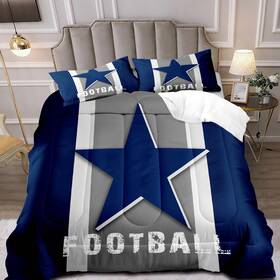 Do-ae010-king Luvivihome 3pcs Football Comforter Set King Size American Bedding