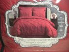 Lux Opulence Nwt 6 Pc King Comforter Set Pintucked Dark Red 849183078433