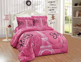 Luxury Home 665752479827 Collection /teens/girls 7 Piece Queen Size Comforter Bedding Set/ Bed In A Ba