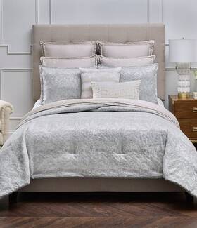 Luxury Hotel 490688084575 Dillards Maddox Comforter Mini Set 3 Pc King Sz Dusty Blue 359 Nwt