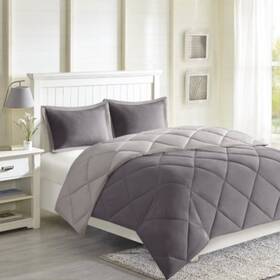Madison Park 086569897381 Larkspur Reversible 3-pc. Comforter Set Full/queen