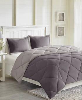 Madison Park 086569897404 Essentials Larkspur Reversible 3-pc. Comforter Set King