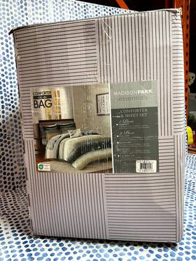 Madison Park 086569963741 Essentials Saben King Comforter Set With Cotton Bed Sheets
