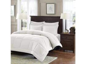 Madison Park 675716568979 Sarasota Microcell Down Alternative Comforter Set Ivory Full/queen