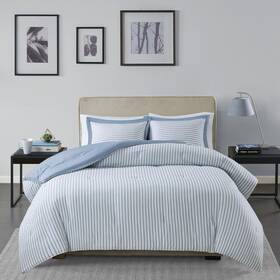 Madison Park 675716981907 New Hayden Comforter Mini Set Full Queen Blue