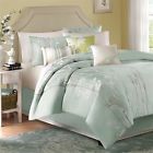Madison Park Athena 7 Piece Jacquard Comforter Set California King Green New 675716278434