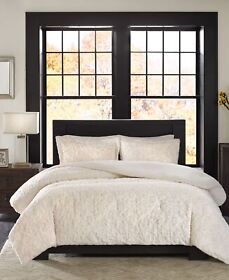 Mp10-2000 Madison Park Bismarck Reversible 3-pc. Full Queen Comforter Set Ivory