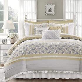 Madison Park Dawn 100% Cotton Shabby Chic Comforter Set-modern Cottage