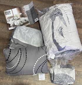 Mpe10-006 Madison Park Essentials Full Complete 5 Piece Set Micro Fiber Grey
