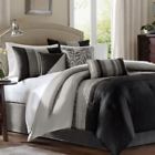 Madison Park Infinity 7-pc King Comforter Set Black Multi 675716382650