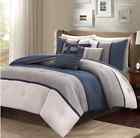 Madison Park King Bedding Set Comforter Navy Blue 7 Piece Bedroom Luxurious Reversible 675716577735
