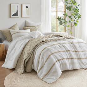 Mp10-8489 Madison Park King Comforter Set And Quilt Boho For Size Bed