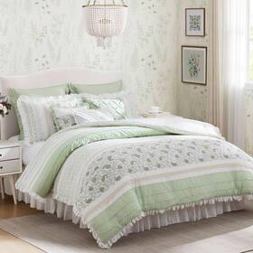 Mp10-8598 Madison Park Queen Comforter Set Cottage Cotton For Size Bed