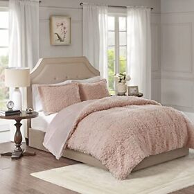 Madison Park Nova Luxury Soft Mohair Reverse Faux Mink Comforter Set Twin 68