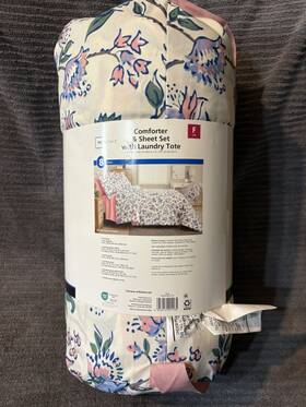 Ms5502263422-18 Mainstay Full 8 Piece Comforter/quilt And Sheet Set Floral