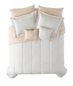 Mainstays 106164448013 Medallion 7-piece Double/queen Comforter Set. Sheet Set Not Included