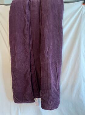 Mainstays 784857395259 102 Inch X 90 Purple Corduroy Comforter