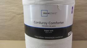 Ms3528029327528 Mainstays Corduroy Comforter Vanilla Dream King