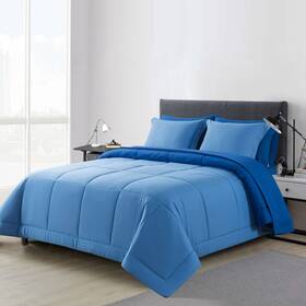 Ms5502263422-22 Mainstays 7-piece Reversible Bed In A Bag With Laundry Tote