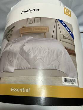 Mainstays Ms6436253269y2 Reversible Comforter F/q Essential White