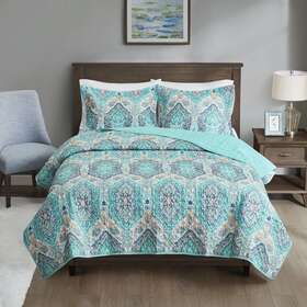 Ms8144409622-42 Mainstays Quilt Set Full/queen Multicolor 3 Piece