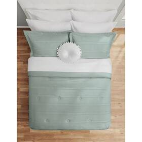 Ms8450345122-10 Mainstays Mint 10 Piece Bed In A Bag Comforter Set With Sheets