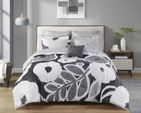 Ms8544409622-03 Mainstays 11 Piece Bed In A Bag Comforter Set With Sheets Black
