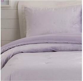 87605683 Makers Collective Teen Luxe Velvet Comforter Set Light Purple - Twin