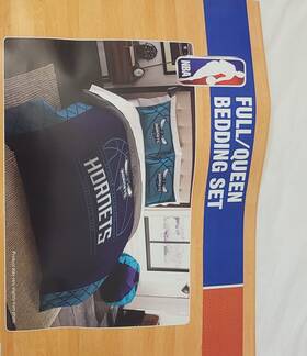 87605705 Makers Collective Full/queen Comforter And Sham Set Charlotte Hornets Very Nice