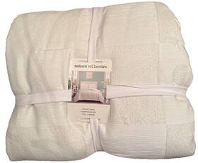 89888224 Makers Collective Collective-full/queen Floral Embossed 3 Piece Comforter Set White