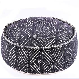 Mandala Life Art 750440983622 Tribal Pouf Ottoman Cover -24x8 Inches - Luxury Artisan Roo
