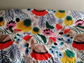 Marimekko 883893953376 Full/queen Comforter Bold Floral Cotton Percale Ojakellukka