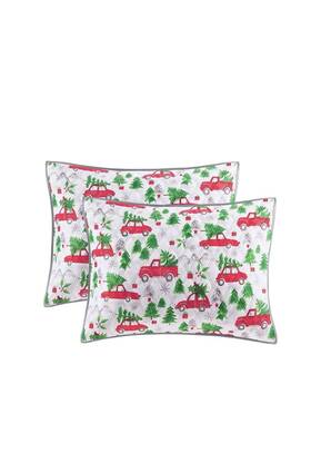 100154291fq Martha Stewart Collection 4 Pcs Tree Truck Quilt Bag Sets Full/queen