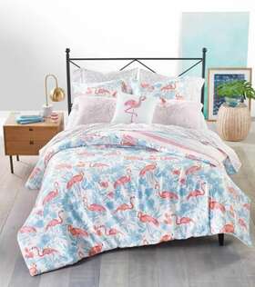 Martha Stewart 732998523925 Whim By Collection Flamingo Lagoon 2-pc Comforter Set Twin/xl New