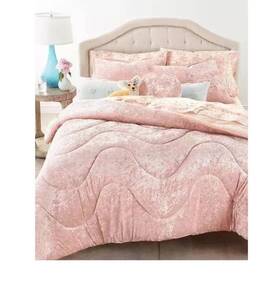 Martha Stewart 733003100315 Whim 2pc Pink Corduroy Twin/twin Xl Comforter Set