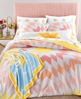 Martha Stewart 762120011990 Msrp 200 Whim By Sunburst 3 Pc Full Queen Comforter Set Multi