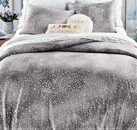 Martha Stewart 762120490948 Inch Whim Celestial Velvet Collection Full/queen Comforter And 2 Shams
