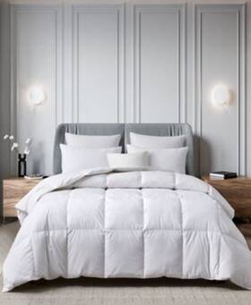 Martha Stewart 788904161484 New White Goose Feather Full/queen Comforter