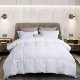 Martha Stewart 788904166946 White Goose Feather And Down Comforter 106 Inch X 90 King New