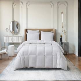 Ms002066 Martha Stewart Living Tencel Cotton Blend Goose Down Fiber All Seasons King Comforter